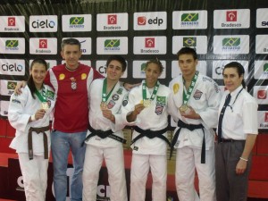Gaúchos comemoram participação | Foto: Divulgação CBJ
