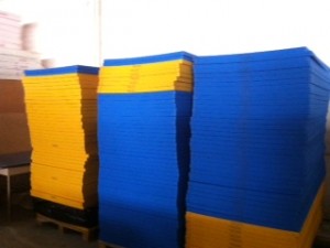 Tatames serão usados nas competições a partir de 2012 | Foto: Divulgação